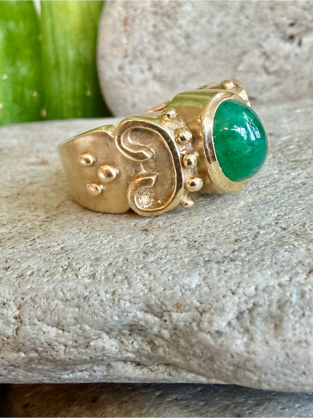 14k gold emerald - Picture 3 of 5